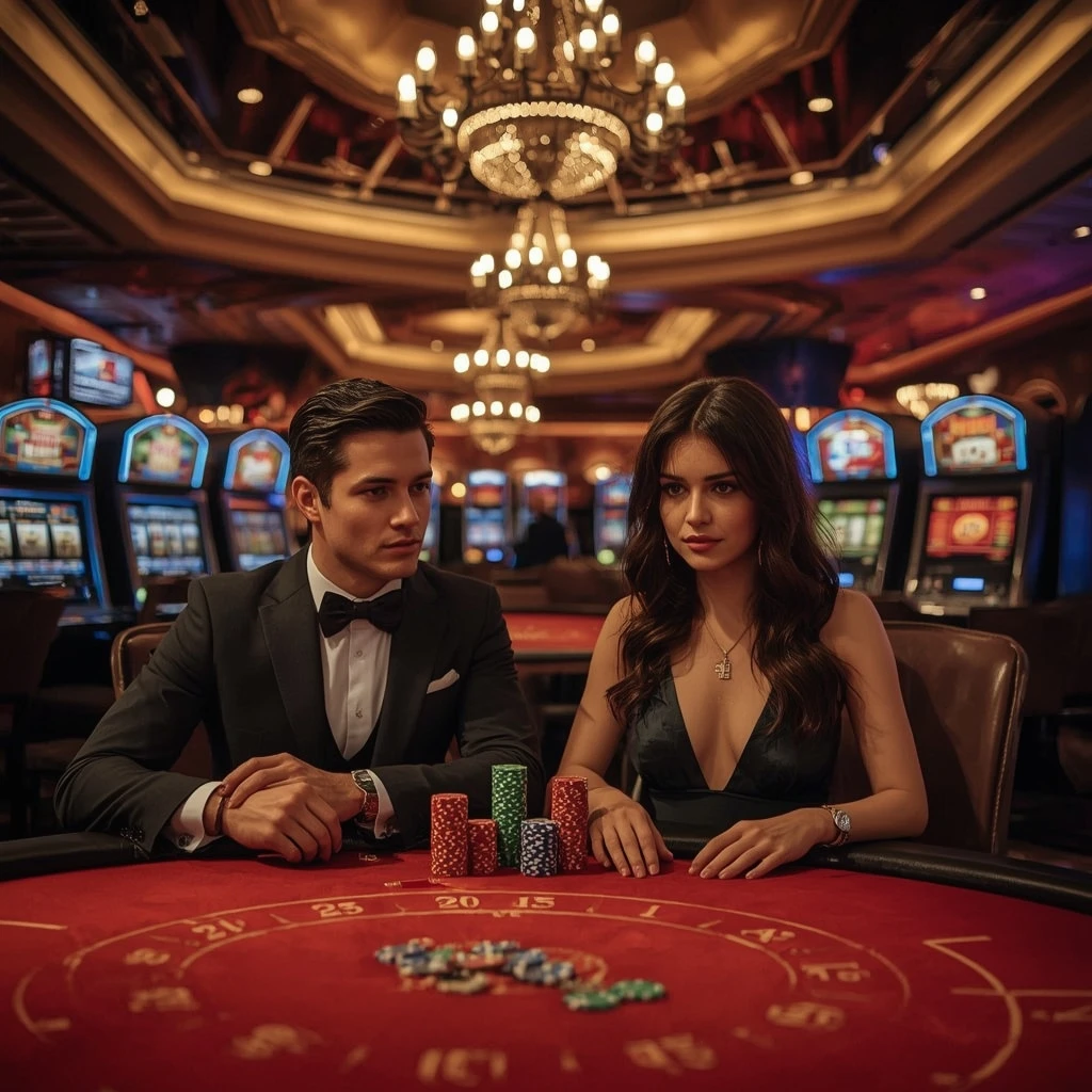 Dos jugadores de póker en Cbet Casino